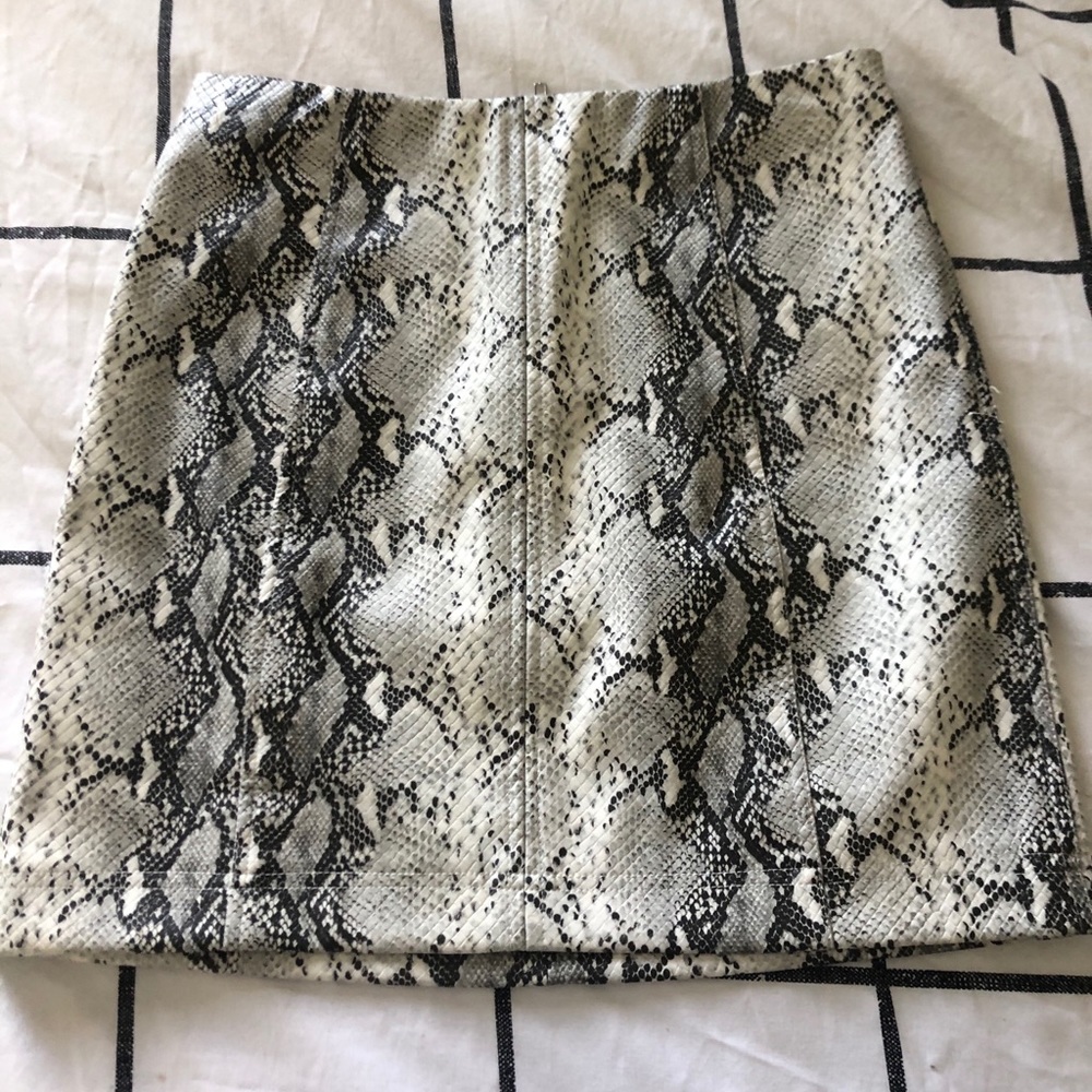 Wild Honey Snakeskin Skirt